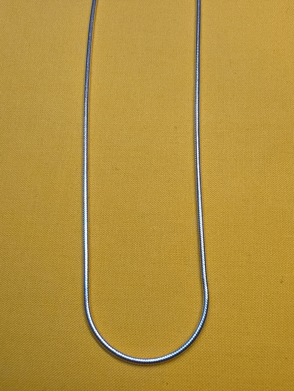 Beautiful Sterling Silver Rounded Snake Chain Necklace ▪︎ Marked 925 Italy 📿